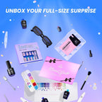 Beetles Gel Nail Polish Kit with U V Light - Gift Box Wild Gleam Collection 36 Colors Nail Polish Kit 75 Pcs for Women Girls Gel & Top Base Coat with Brushes & False Nails Tip Must Have Salon at Home