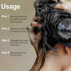 Black Hair Dye, Hair Dye Shampoo for Men and Women, Hair Color Shampoo For Home Use, Shampoo Para Canas, Hair Dye Shampoo 3 in 1, 16.9 Fl Oz (Black)