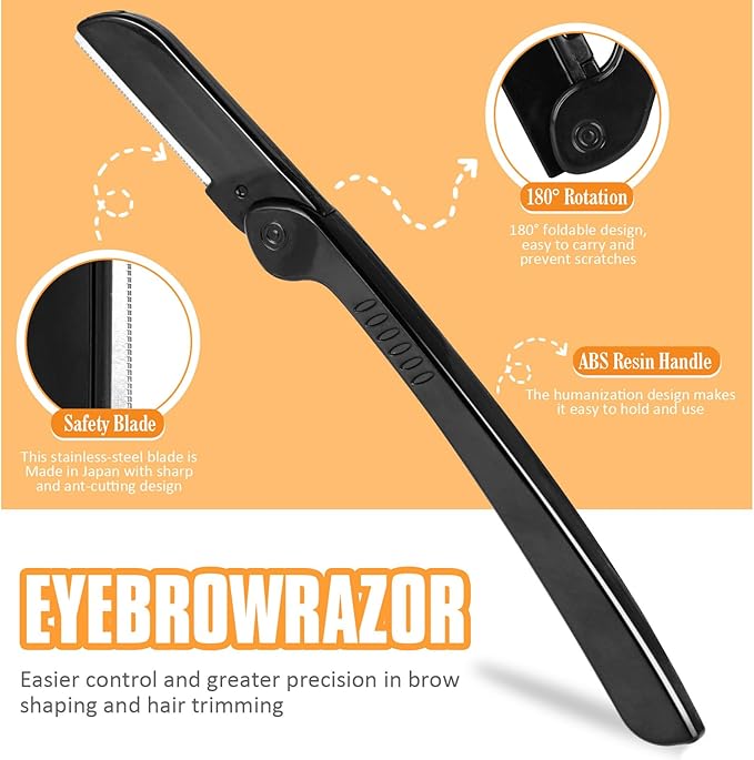 Yougai Tweezers Set, 9 Pcs Tweezers and Nail Clippers Kit for Facial Hair Women with Travel Case, Professional Stainless Steel Eyebrow Tweezer Kit Great Precision Tweezers for Daily Beauty Tool