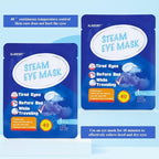 Steam Eye Mask for Dry Eyes 10-Pack SPA Warm Eye Compress Patented Self-Heating Core for Soothing Eye Fatigue, Dark Circle, Puffiness, Stress Relief (Unscented)