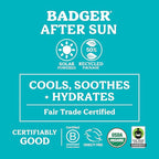 Badger Coconut AfterSun Balm, 100% Organic Soothing Sunburn Relief, Great Smelling, Moisturizing & Hydrating After Sun Skin Care, 2 oz Tin, 2-Pack