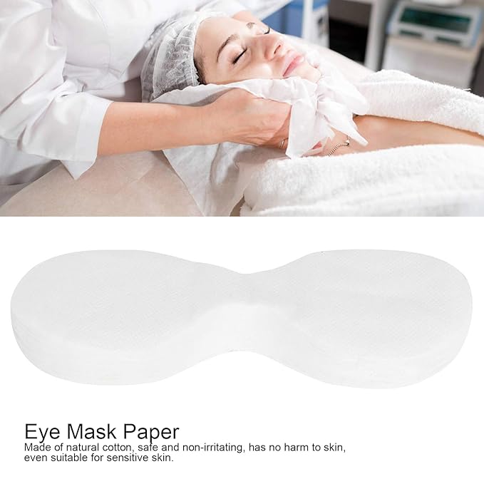 600pcs Eye Mask Paper,Disposable Cotton Ultra-thin Eye Mask Paper DIY Beauty Salon Eye Mask Sheet,Eye Masks Toner Lotion Paper