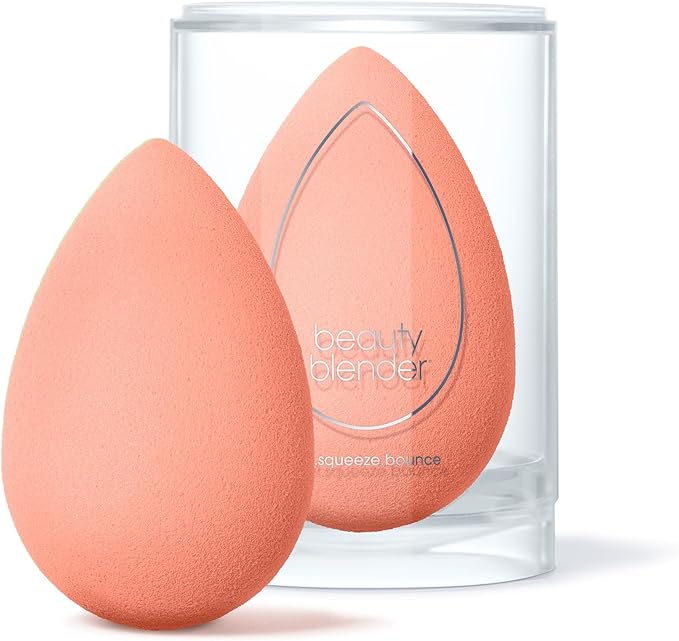 Beautyblender® | Papaya Beauty Blender Makeup Sponge, Super-Soft Foam Easily Blends Foundations, Powders & Creams, Made in USA, Reusable, Washable, Streak Free Application, Vegan, Cruelty Free