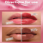 3 Colors Lifter Gloss Set, Spicy Roll On Lip Plumping Booster Lip Gloss Glossy Lipstick, Hydrating, Volumizes, Fuller Lip Glass Mirror Lip Glaze,Plump&Pout Lip Plumper for Women Girls (B)