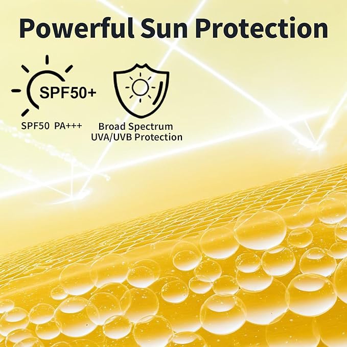 iHave Sunscreen for Face, SPF 50 Face Sunscreen Lotion with Broad Spectrum UVA UVB Protection, Oil-Free Fast-Absorbing Sunblock for All Skin Type, Travel Facial Sun Screen Protector, Sun Skin Care