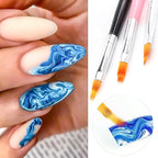 6pcs ombre nail brush nail