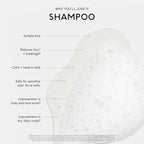 SEEN Shampoo, Fragrance Free - Non-Comedogenic & Sulfate-Free Hair Shampoo- Dermatologist-Developed - Safe for Sensitive, Eczema & Acne Prone Skin