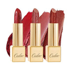 Oulac Metallic Red Lipstick Set 3PCS High Impact Lipcolor with Moisturizing Formula, Vegan Beauty, Full-Coverage Lip Color, Gift Lipstick for Women, 4.3g X 3PCS, 12+GM05+GM13