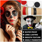 3 PCS Black White Red Face Body Paint