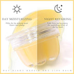 2Pc Jelly Lip Mask Overnight,Fruity Lemon Lip Sleeping Mask Day Night Repair Kawaii Lip Balm Hydrate Plump Dry Lip Scrubs Exfoliator,Lip Care Lip Moisturizer with Collagen-Lemon