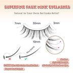 Manga Lashes Natural False Eyelashes 10MM Short Anime Lashes Thin Band Korean Lashes 3D Volume Strip Lashes Wispy Manhua Eyelashes 7 Pair Asian Lashes Siligli