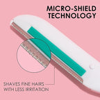 Japonesque Dermaplaner with Soothing Aloe Comfort Strip - Facial Dermaplane Razor, Skin Tool with Ultra Precision Blade for Facial Hair Removal and Exfoliation, 5pk