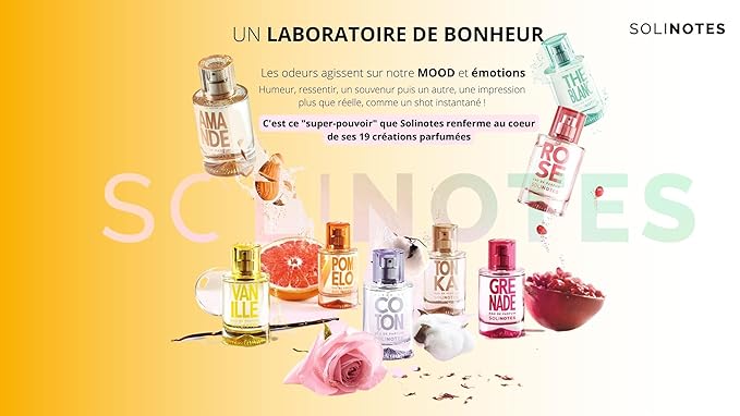 Solinotes Orange Blossom Perfume for Women & Men, 1.7 Fl Oz/ 50 ML Eau De Parfum, Delicate Floral and Soothing Scent with Premium Ingredients - Clean Perfume, Cruelty Free, Vegan, Made in France