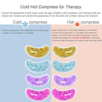 Under Eye Patches for Puffy Eyes, Hot Cold Treatment Cooling Gel Eye Pads Eye Mask for Wrinkles Dark Circles Puffiness Eye Bags 6PCS