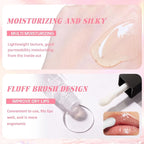 3 Colors Lip Glow Oil Set, Big Brush Glow