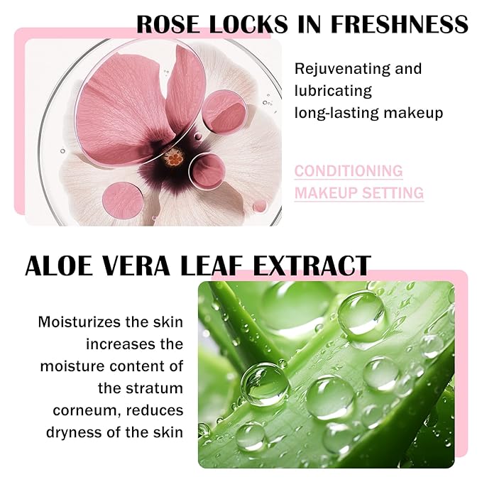 2PCS Makeup Setting Spray for Face,Waterproof Setting Spray for Makeup,Long Lasting Oil Control Finishing Holding Face Mist,Refreshing Hydrating Glossy and Matte Fixing Facial Mist Make Up Set A2