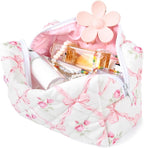 Soidram floral makeup bag quilted