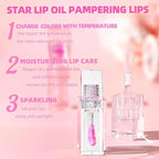 Magic Color Changing Lip Oil,Transparent Changing Lip Care