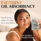 Natural Oil Blotting Sheets for Face with Bamboo Face