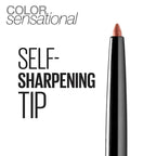 Maybelline Color Sensational Shaping Lip Liner with Self-Sharpening Tip, Very Cherry, Red, 1 Count