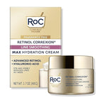 RoC Retinol Correxion Max Hydration Anti-Aging Daily Face Moisturizer with Hyaluronic Acid, Fragrance-Free, Oil Free Skin Care, 1.7 Ounces (Packaging May Vary)