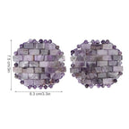 ZJchao Jade Eye Mask, Amethyst Eye Pack Wrinkle Puff Eliminate Dark Circles Fading Quartz Stone Eye Patch Jade Stone, Reusable Jade Eye Pack For Cold & Heat Compress