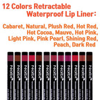 Beauty Spot 12 Colors Retractable Waterproof Lip Line