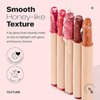 Nature Republic HONEY MELTING LIP (04 POMEGRANATE) SOFT LIP STICK, Hydrating Gloss, Moisturizing balms, Sheer tint, Shine & Glowy Finish, korean make up