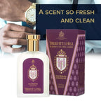 Truefitt & Hill Luxury Cologne - Premium Long-Lasting Bergamot and Lavender Men's Clubman Scented Fragrance, Presented in a Beautifully Etched Traditional Atomizer Bottle - 3.38 oz.