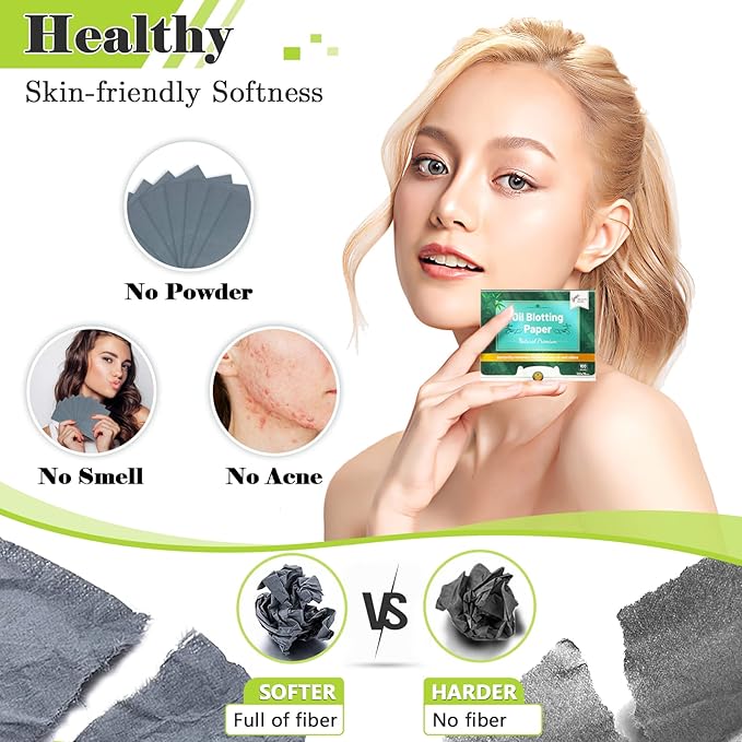 Natural Premium Oil Blotting Paper for Oily Skin
