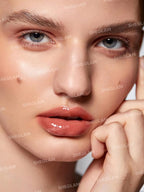 SHEGLAM Glaze Daze Lip Gloss Shiny Tinted Lip Gloss High Gloss Finish Plumping Lip Care Nourishing Not Easy to Fade Liquid Lip Cosmetics-Rose Tea