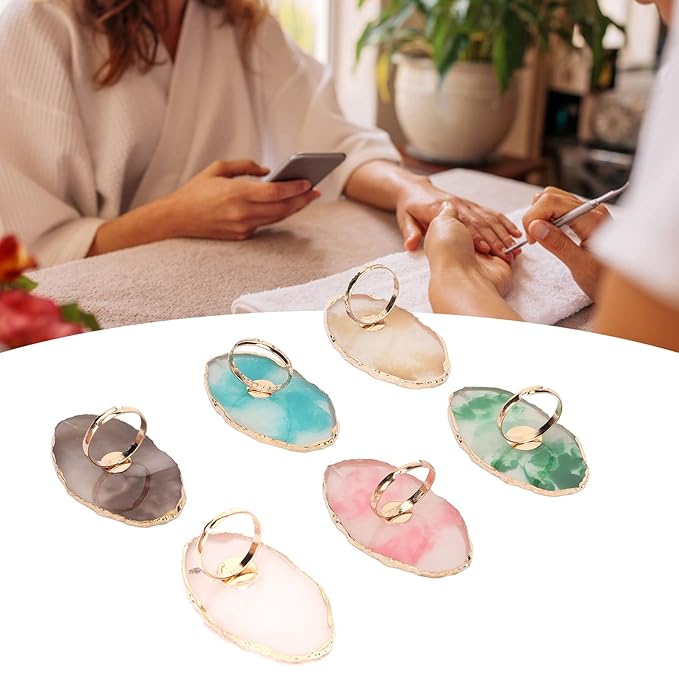 Nail Art Palette, 6pcs Wearable Soft Resin Nail