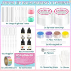 JCOOS Lip Gloss Making Kit, Lip Gloss Set for Teens Lip Kit Fun DIY Lipgloss Making Kit, Diy Lip Balm Kit Make Your Own Lip Gloss Making Kit, Moisturizing Lip Balm Base, Natural Beeswax, Lip Balm