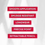 Mirabella Line & Define Lip Definer Lip Pencil, Smoothing & Moisturizing Retractable Lip Liner with Long-Lasting & Ultra-Creamy Formula, Antioxidants Vitamin C & E, & Built-In Sharpener - Sexy