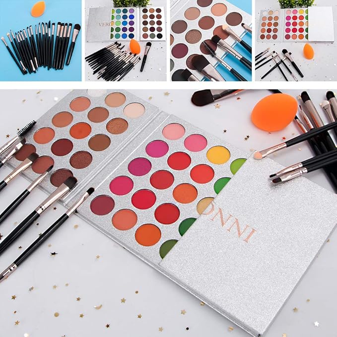 Eyeshadow Palette 65 Colors + 20pcs Makeup Brushes