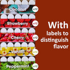 60 Pack Lip Balm Unlabeled, Natural Lip Balm Bulk Blank Tube, Personalized Lip Balm for Party Favors and Gift Basket Filling, Wedding or Baby Shower-5 Flavors