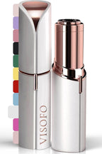 Flawless Facial Hair Removal for Women - Electric Razor Device, Small Dermaplaning Remover Tools Finishing Epilator Trimmer Face Dermaplane Shavers Beauty Gadgets Accessories by VISOFO (Coral)