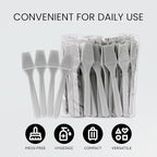 P 200pcs PANA Cosmetic Make Up Disposable Plastic 2.5" Spatulas Skin Care Facial Cream Mask Spatula (GRAY-200 Pieces in a Box)