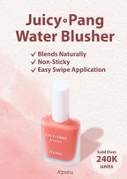 A'PIEU JUICY-PANG WATER BLUSHER (CR02 - Do You Like Persimmon?) Korean Liquid Blush For Cheeks K Beauty Makeup