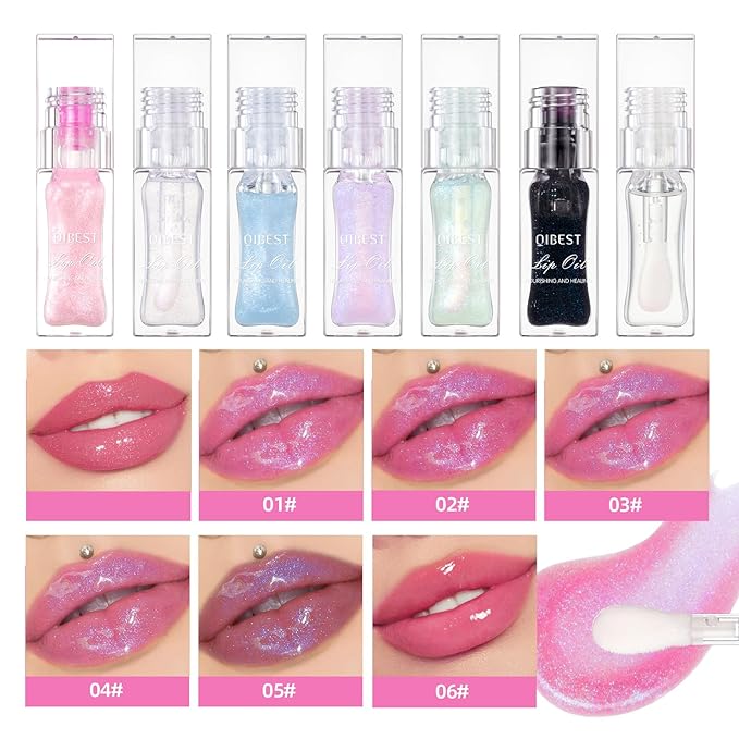 Sulily 2 PCS Magic Color Changing Lip Oil,