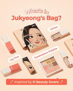 AMTS Webtoon True Beauty - 02 Some Sweet | Coral Lip Tint Stain | High Pigment Liquid Shine Non-Sticky Long-Wearing Long-Lasting | Korean Webtoon True Beauty Cute Coral Makeup