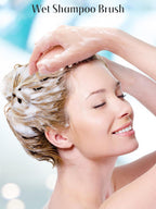 HEETA Scalp Massager Hair Growth, Scalp Scrubber with Soft Bristles, Integrated Silicone Design, Exfoliator for Dandruff Removal & Relaxation, Shampoo Brush Fit Wet Dry Hair Use, Light Pink