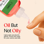 C CARE Holiday Edition Cuticle Oil For Nails - Repairs Cuticles Overnight - Moisturizes and Strengthens Nails and Cuticles - Dropper & Brush included - 8oz