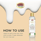 African Pride Moisture Miracle Hydrate & Renew Curl Milk & Hair Detangler (3 Pack), For Natural Coils & Curls, Hydrates & Controls Frizz, 12 oz