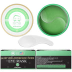 Aloe Vera Eye Masks - 60 Pcs - Reduce Puffy Eyes & Dark Circles, Firm & Improve Under Eye Skin, Pure Natural Extracts for Youthful Appearance & Reduction of Fine Lines and Wrinkles