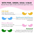 Under Eye Patches For Puffy Eyes (40 Sets) With Bonus Lip Masks - Under Eye Patches for Dark Circles and Puffiness - Under Eye Mask Treatment - Hydrating 4 Flavors Eye Masks - Reduce Dark Circles