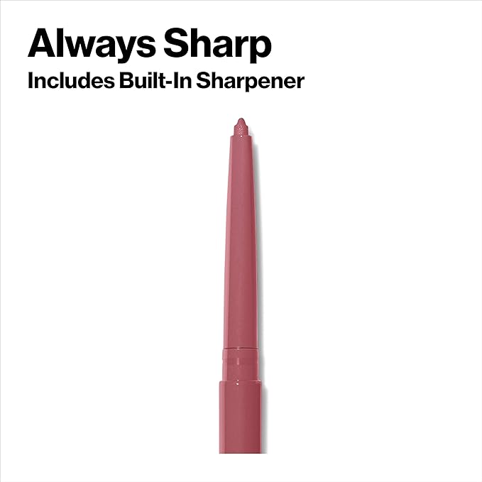 Revlon Colorstay Lip Liner with Built-In Sharpener, Valentine's Day Makeup Gifts for Women, Longwear Rich Colors, Smooth Application, 703 Mink, 0.01 oz