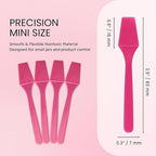 PANA 100pcs Brand Cosmetic Make Up Disposable Plastic 2.5" Spatulas Skin Care Facial Cream Mask Spatula (100 Pieces in a Container) (PINK)