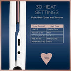 Conair Double Ceramic Flat Iron, 1 1/2-inch , White