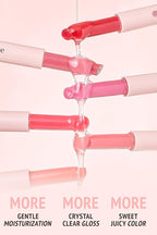 Veganize Collagen Lip Glass Balm | Hydrating Lip Balm in 9 Vibrant Colors | Moisturizing Lip Care Infused with Collagen Jelly Magic | No Animal Trial Lip Balm 0.06 oz (No. 2 Shy Pink)